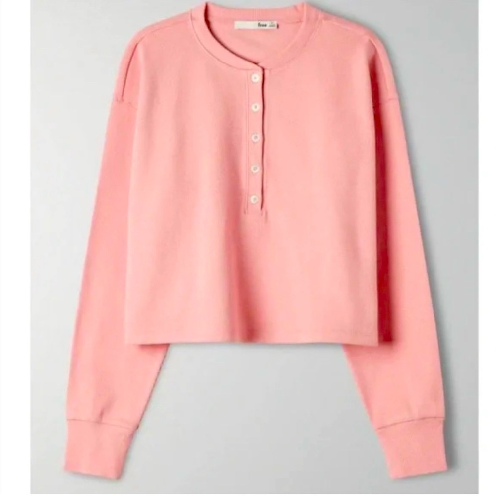 Aritzia wilfred free mavis cropped henley